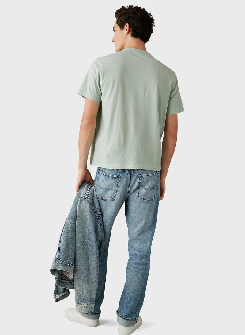 امريكان ايجل Logo Graphic Crew Neck T-Shirt