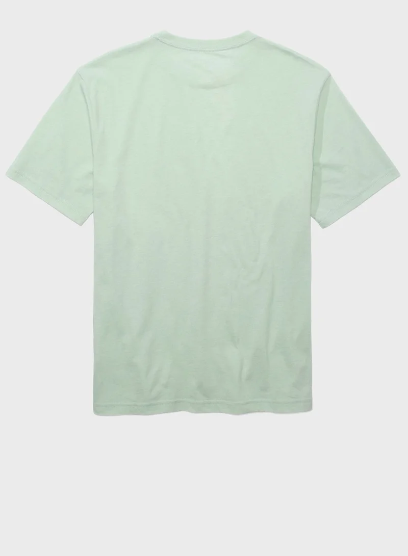 امريكان ايجل Logo Graphic Crew Neck T-Shirt