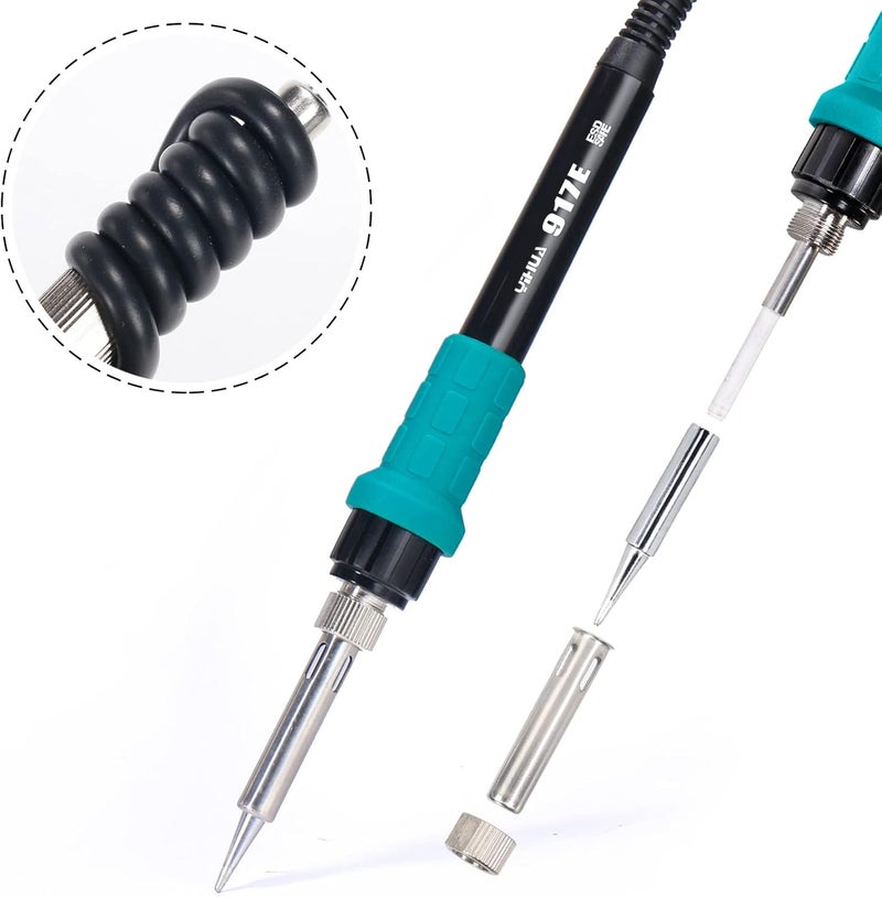 YIHUA 907E Green Grip Replacement Soldering Iron Handle for YIHUA 939D Soldering StationGreen - Image 4