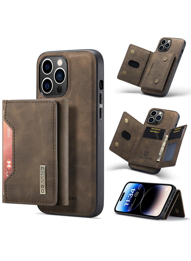 The Bros Case For iPhone 14 Pro Max M2 Series 3-Fold Card Bag Leather Case