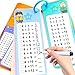 Anemeeoke 112 Addition Flash Cards Large Math Table Flashcards Including 15 Cards 2 Dry Erase Markers 1 Rings Educational Times Table Flashcards for Classroom Home for 1st to 3rd Grades - Image 2