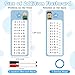 Anemeeoke 112 Addition Flash Cards Large Math Table Flashcards Including 15 Cards 2 Dry Erase Markers 1 Rings Educational Times Table Flashcards for Classroom Home for 1st to 3rd Grades - Image 4