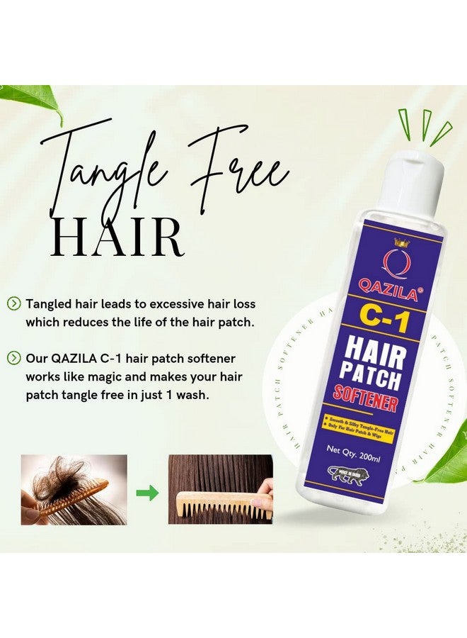 Qazila C1 Hair Patch Softener; Hair Patch Wash Chemical; 200 Ml  - Image 3