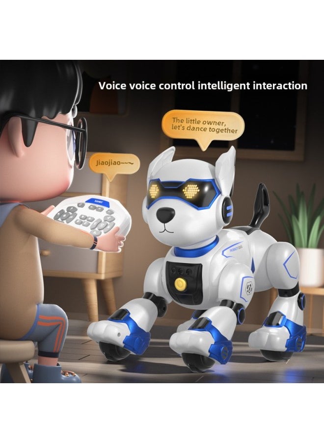JJRC المنتج الذي يعمل باللمس، لفتة الحث الميكانيكية للكلاب، صوت الأطفال، لعبة تعليمية تفاعلية للتعليم المبكر، كلب آلي - اللون: ذهبي  - Image 3