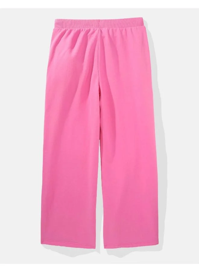 امريكان ايجل AE Graphic Wide-Leg Fleece Sweatpant