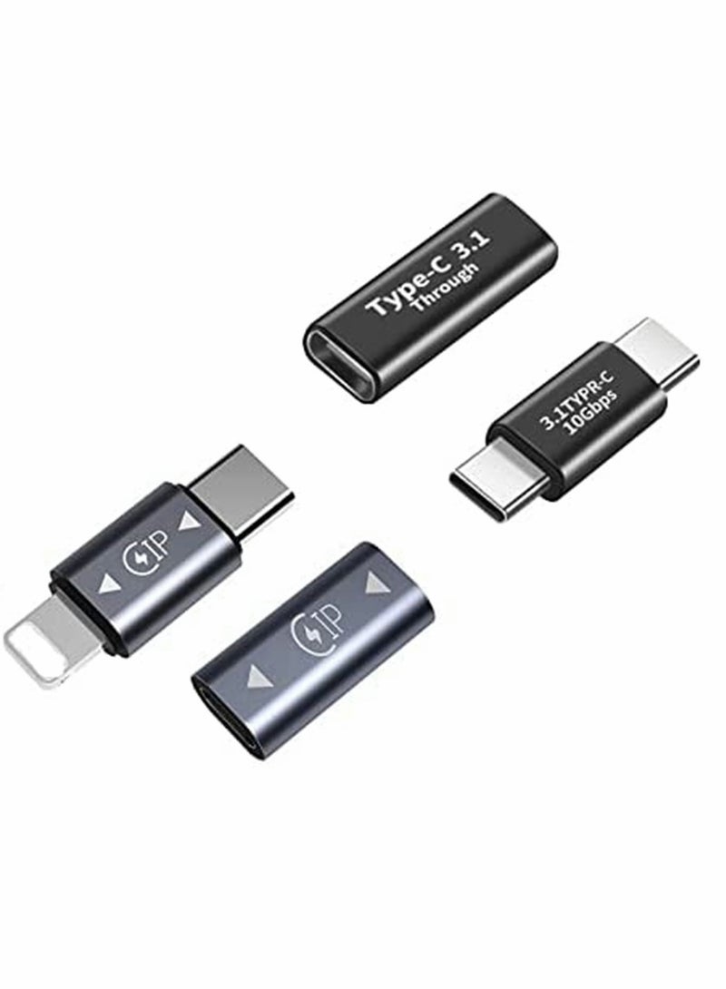 KASTWAVE USB C Adapter, Type-C Devices, Supports Charging, Data Transfer Expansion, 10Gbps Rate, for Type C Devices Such as Huawei, for Samsung, for MacBook (4 pcs) - Image 1