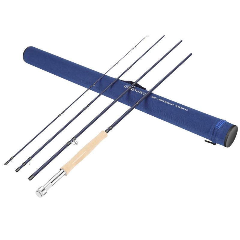 Raprance 8wt Fly Fishing Rod with Tube 4Sections Medium Fast Action Freshwater Fly Rod IM8 Carbon Fiber - Image 2