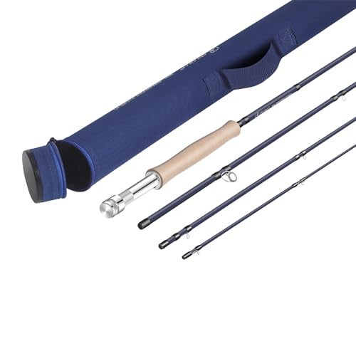 Raprance 8wt Fly Fishing Rod with Tube 4Sections Medium Fast Action Freshwater Fly Rod IM8 Carbon Fiber - Image 3