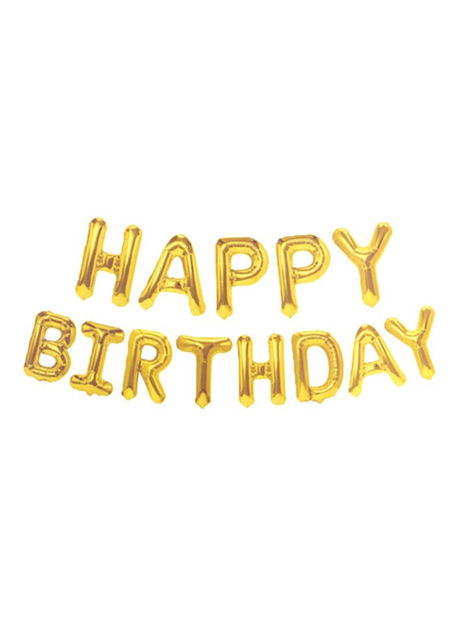 NIBEMINENT Happy Birthday Aluminum Foil Balloon Set - Image 2