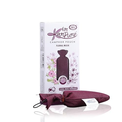 Cycle Pure Karpure Camphor Pouch - Pack Of 3 | Air Freshener For Wardrobe, Home, Office, Bathroom, Car| Thulsi, Floral Musk, Eucalyptus Fragrance| Lasts Up To 45 Days - Image 4