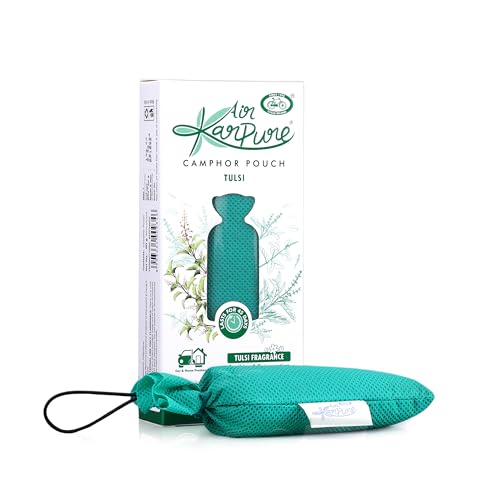 Cycle Pure Karpure Camphor Pouch - Pack Of 3 | Air Freshener For Wardrobe, Home, Office, Bathroom, Car| Thulsi, Floral Musk, Eucalyptus Fragrance| Lasts Up To 45 Days - Image 2