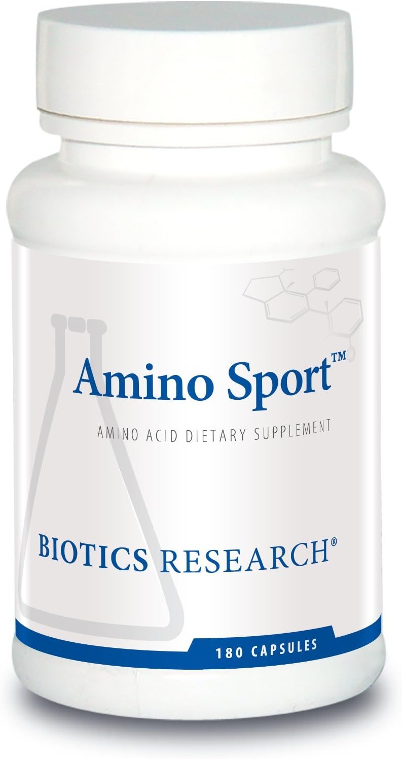 Biotics Research Amino Sport Broad Spectrum Amino Acids Essential Amino Acids BCAAs Sports Recovery Support Lean Muscle Mass 180 Capsules - Image 1