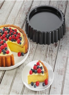 chicago metallic Chicago Metallic Merian Cake Pan, Black  - Image 2