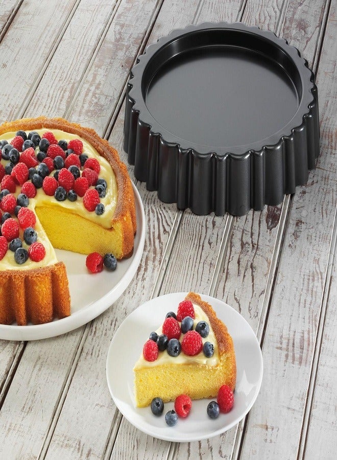 chicago metallic Chicago Metallic Merian Cake Pan, Black - Image 2