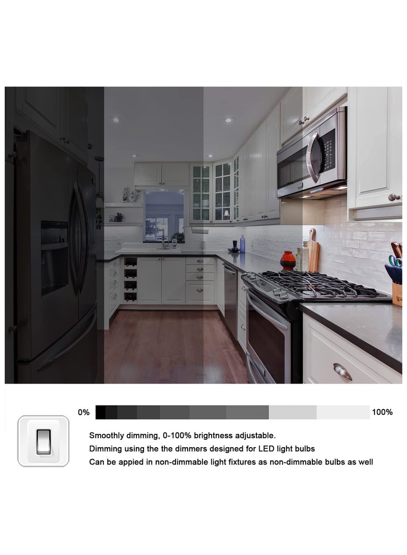 2 Pack Dimmable E17 LED Bulbs 5W Daylight White 6000K Small Screw Bulbs for Refrigerators and Microwaves  - Image 4