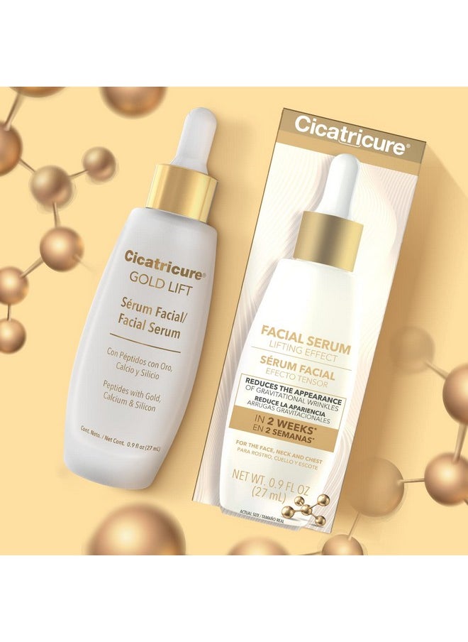 CICATRICURE Icatricure Gold Lift Facial Serum With Lifting Effect For Face Neck & Chest Anti Aging Skin Care Hydrating Firming & Tightening Smoothes Facial Lines 0.9 Oz  - Image 3