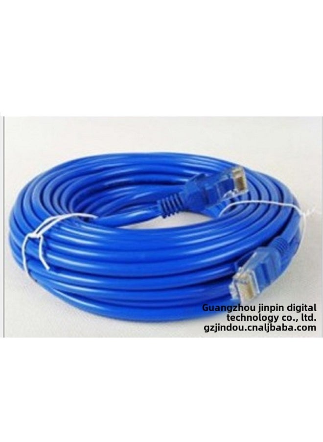 50 M Finished Network Cable Indoor Network Jumper 50 M Computer Router Cable Mechanism Ethernet-Color:Blue