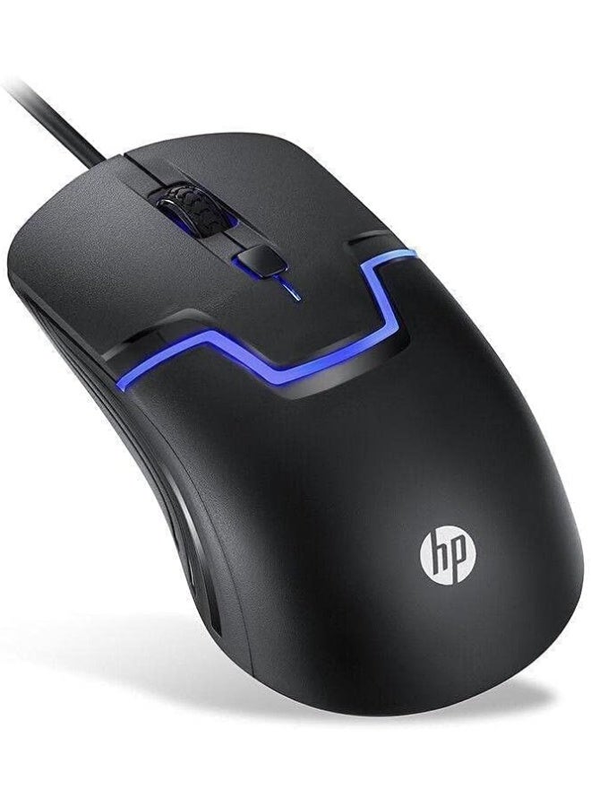 HP ماوس HP M100 الضوئي السلكي - USB 2.0، قابل للتعديل بدقة 1000/1600 نقطة في البوصة، وأزرار متينة (5 ملايين نقرة)، وتصميم مريح - Image 2