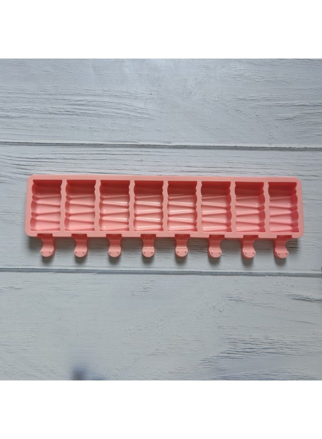8 With Building Blocks 496 Ice Cream Silicone Mold Popsicle Ice Cream Mold Ice Cream Mold Making Summer Party Supplies-color:rice Powder - Image 3