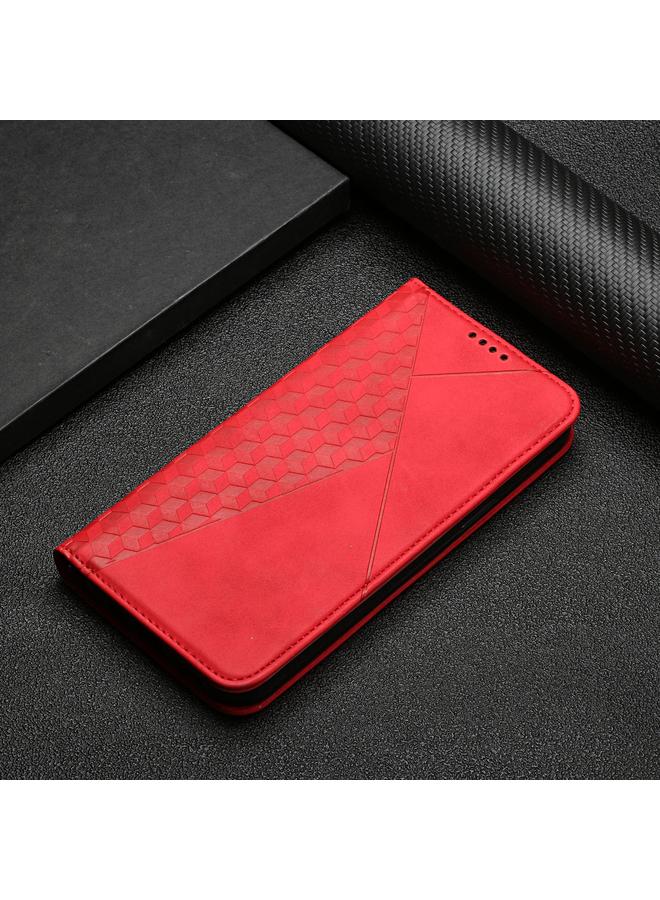 اس-توب جراب لهاتف Samsung Galaxy A02 / M02 بنمط ماسي مع ملمس جلدي مغناطيسي أفقي مع فتحات للبطاقات وحامل ومحفظة - Image 2