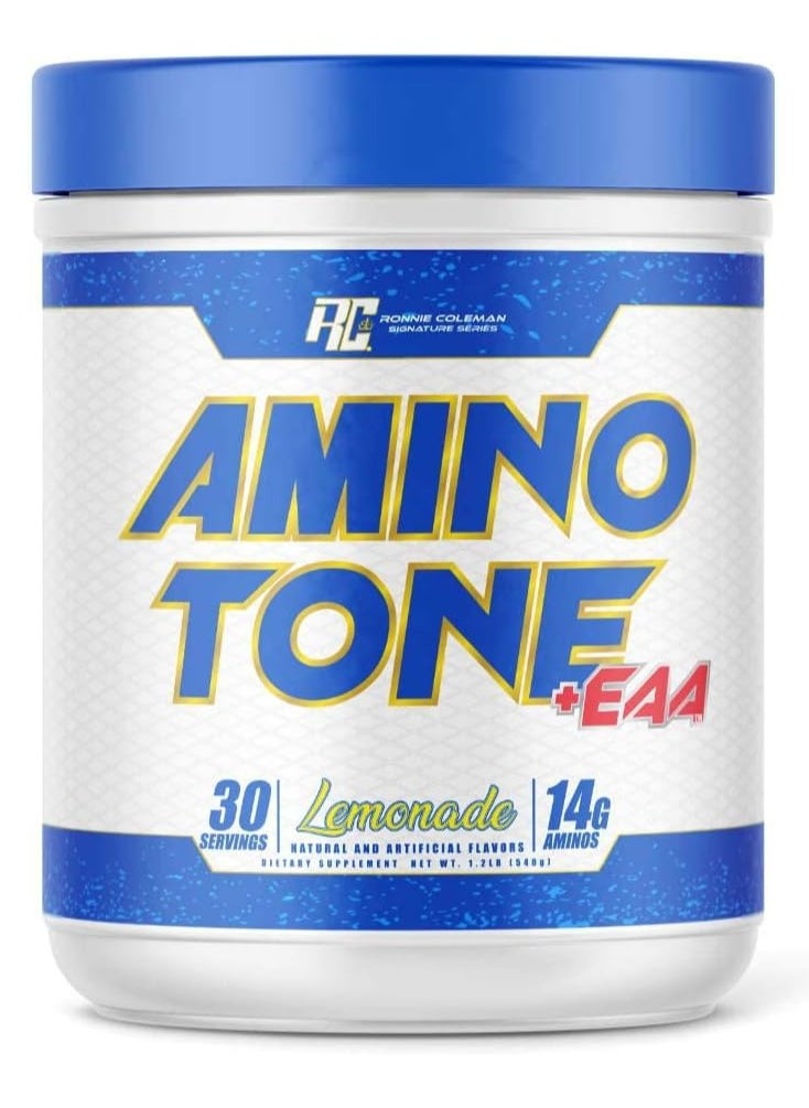 RONNIE COLEMAN Ronnie Coleman Amino Tone + EAA 540g Lemonade Flavor 30 Serving  - Image 1