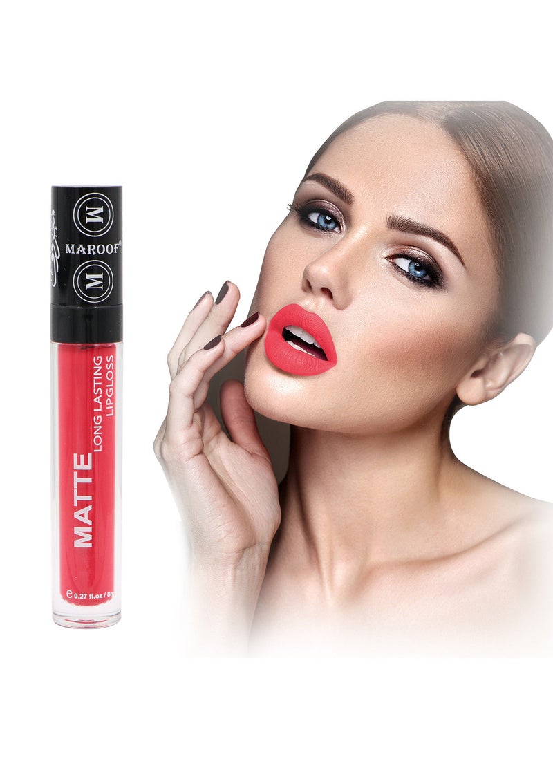 MAROOF MAROOF Matte Long Lasting Lipgloss 8ml 12 Kiss Me  - Image 3