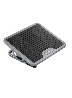 EUREKA EUREKA ERGONOMIC Office Foot Rest Under Desk, Adjustable Footrest with Metal Frame Massage Surface, Foot Stool with 20 Degree Tilt Angle Adjustment No Locking, Black & Gray  - Image 1