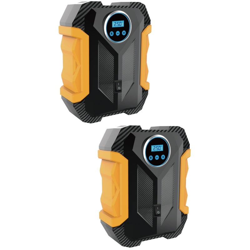 2 pcs 12V Vehicle Pump Mini Tire Inflator Portable Electric Air Pump - Image 1