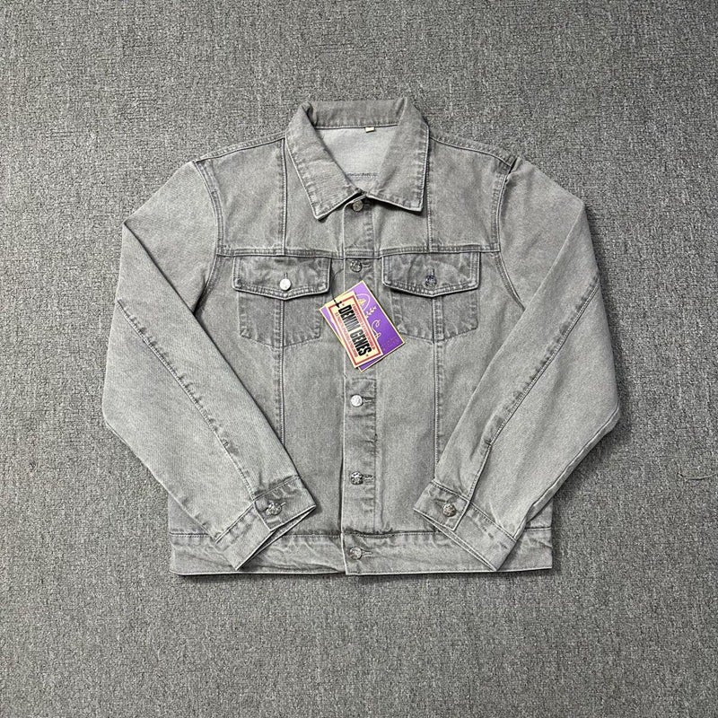 Corteiz Trendy Casual Suit High Street Men'S And Women'S Couple Fashion Denim Jacket And Jeans - Image 1