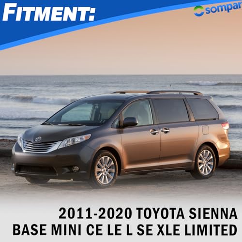 Osompar 1Pair Windshield Wiper Cowl Cover Compatible with Toyota Sienna 20112020 Replaces 5386608020 5386708020 Wiper Cowl Trim Panel Side Fender Hood End Caps - Image 3