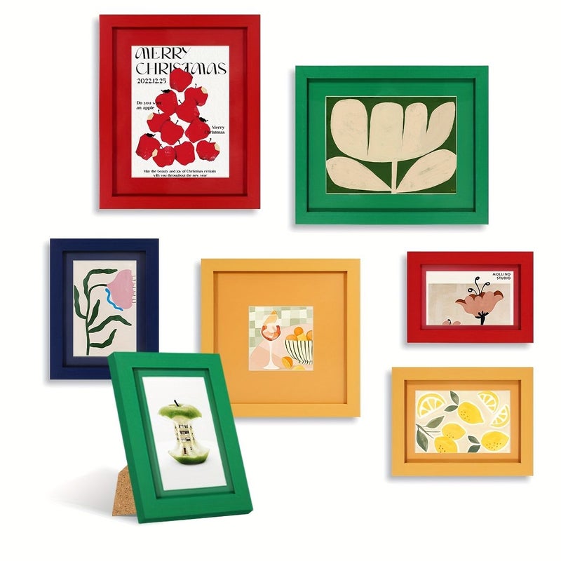 Red 12x12 Picture Frame Multi Size Perfect Wall Display - Image 1