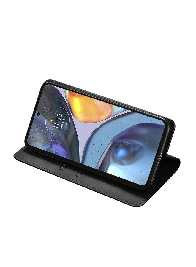 اس-توب جراب هاتف OPPO Realme 9 Pro مصنوع من الجلد مع خاصية التقليب الأفقي المغناطيسي - Image 5