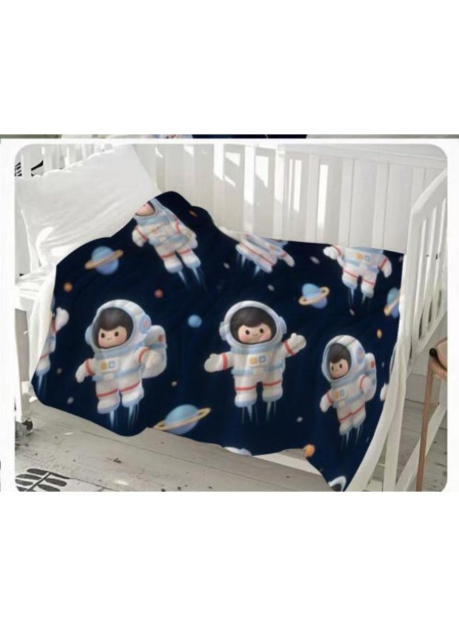 عام بطانية رقيقة من الفانيلا الكرتونية للأطفال والرضع (دافئة ومريحة، ومناسبة للنوم والألعاب) 70 سم * 100 سم - Image 2