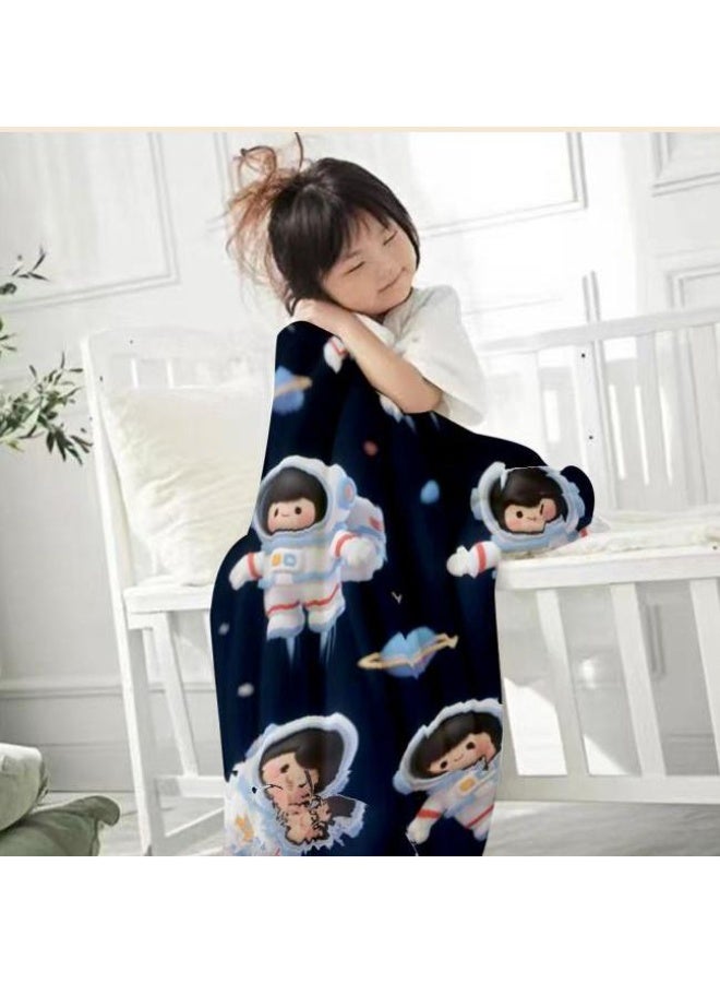 عام بطانية رقيقة من الفانيلا الكرتونية للأطفال والرضع (دافئة ومريحة، ومناسبة للنوم والألعاب) 70 سم * 100 سم - Image 3