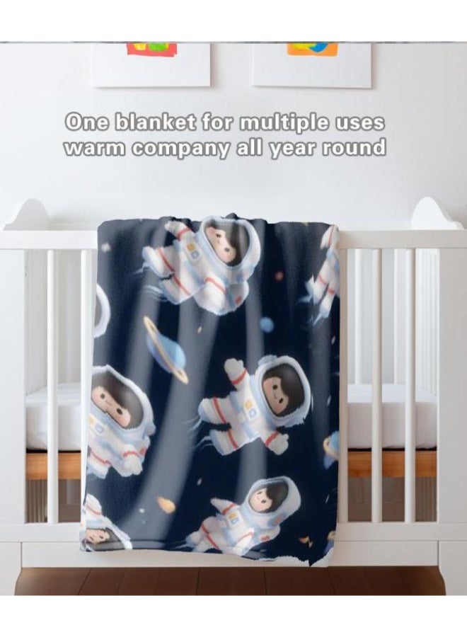 عام بطانية رقيقة من الفانيلا الكرتونية للأطفال والرضع (دافئة ومريحة، ومناسبة للنوم والألعاب) 70 سم * 100 سم - Image 5