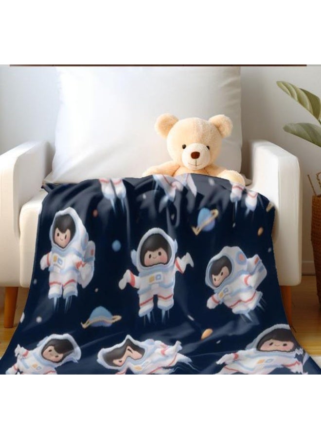 عام بطانية رقيقة من الفانيلا الكرتونية للأطفال والرضع (دافئة ومريحة، ومناسبة للنوم والألعاب) 70 سم * 100 سم - Image 4