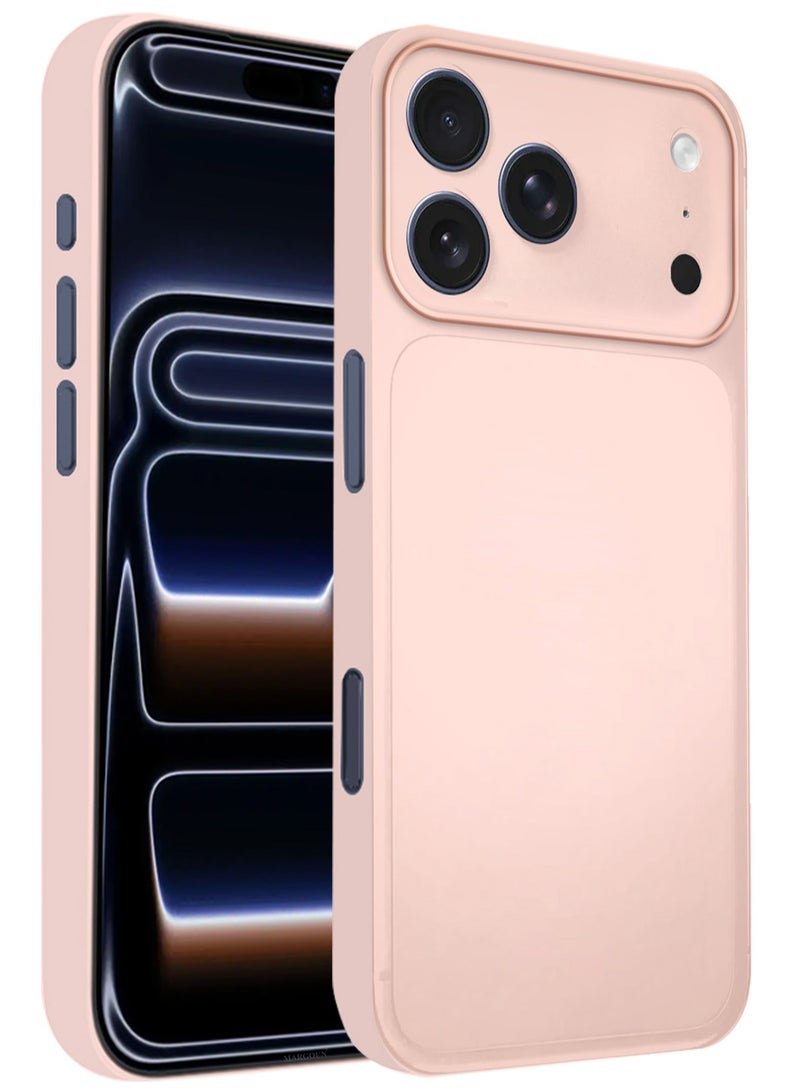 CATANES 2 Packs Air Skin  Case Cover for Apple iPhone 17 Pro  - Sturdy Back Cover - Durable Thin Case - Drop Protection Cover with 3D Screen Protector - Pink - Image 3