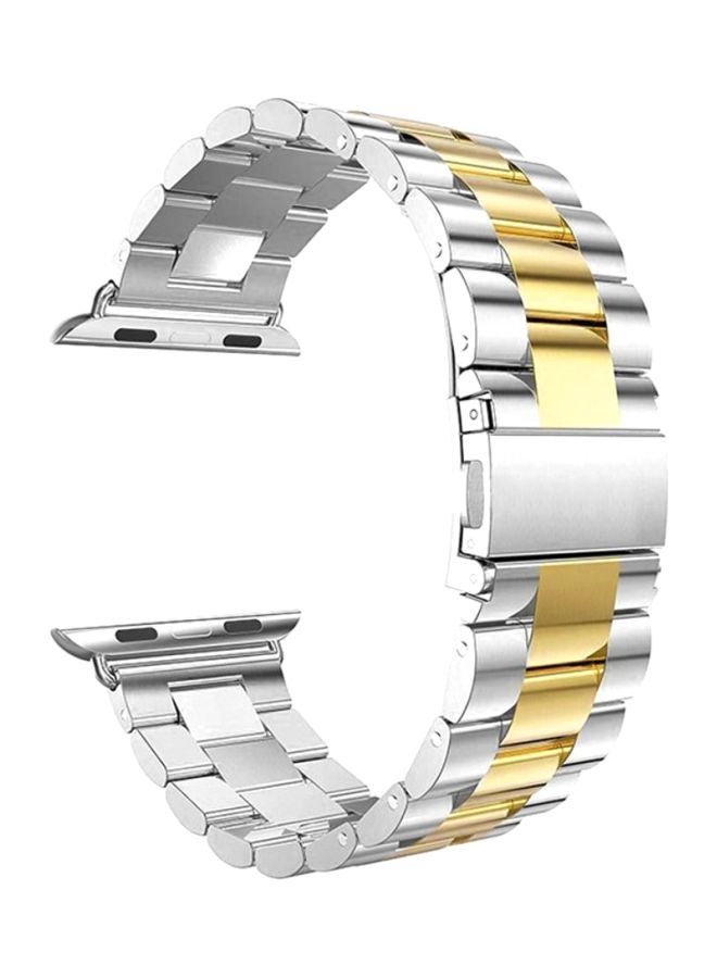 Replacement Band Strap For Apple Watch Series 4 40mm Silver/Gold - Image 1