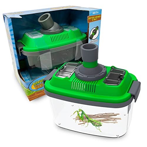Nature Bound 2in1 Habitat with Microscope for Insects and Other Critters Includes Lid and Removable Portable Microscope - Image 1