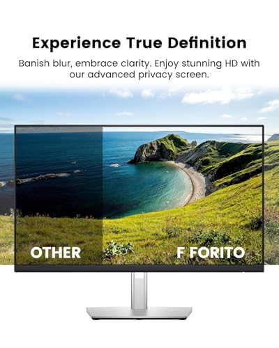 FFORITO F FORITO 23.8 Inch 16:9 360°Privacy Screen Protector for Computer Monitor, Removable Eye Protection Anti Blue Light Anti Glare Computer Screen Privacy Shield for 23.8" Widescreen Monitors - Image 5