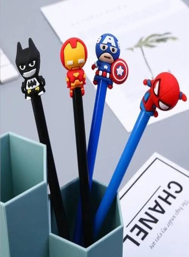 MSGH Avengers Superheroes Pen Fancy Gel Pen for kids Birthday Return Gifts Party Favours Take away Gifts (Superhero pen(pack of 6)) - Image 4