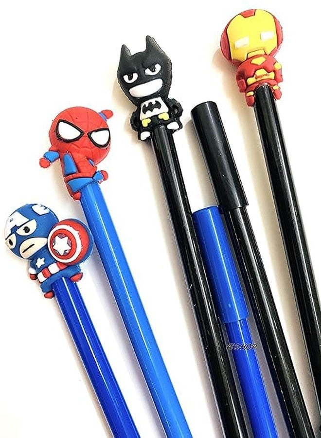 MSGH Avengers Superheroes Pen Fancy Gel Pen for kids Birthday Return Gifts Party Favours Take away Gifts (Superhero pen(pack of 6)) - Image 2