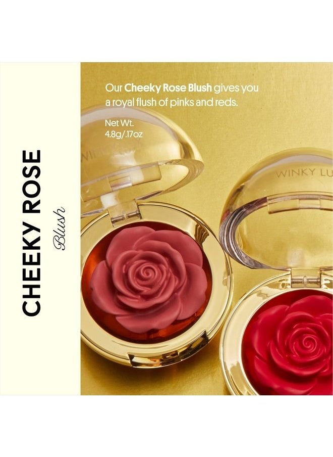 Winky Lux - Cheeky Rose, Cream Blush for Cheeks, Flower Blush with Vitamin E, Makeup Blush and Flower Makeup, Rose Crown - Image 1
