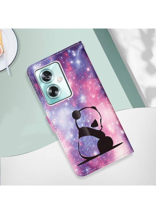 اس-توب جراب لهاتف OPPO A79 5G مصنوع من الجلد المنسوج البسيط بنمط رسم ملون - Image 2