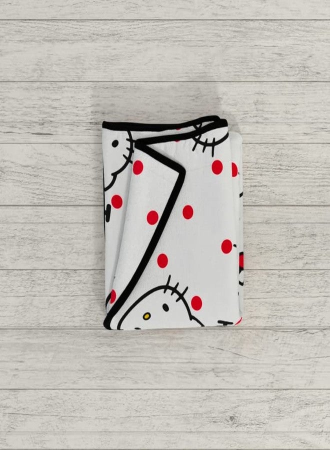 Franco Collectibles Hello Kitty Polka Dot Bedding Super Soft Cozy Blanket, 62 in x 90 in, (Officially Licensed Product) - Image 5