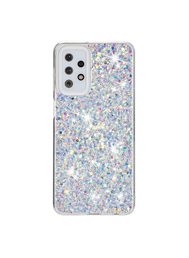 S-TOP Case For Samsung Galaxy A23 4G / A23 5G Transparent Frame Glitter Powder TPU Phone Case - Image 1
