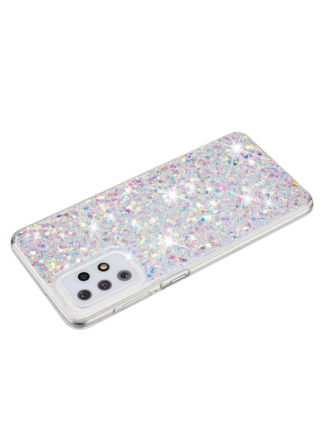 S-TOP Case For Samsung Galaxy A23 4G / A23 5G Transparent Frame Glitter Powder TPU Phone Case - Image 3