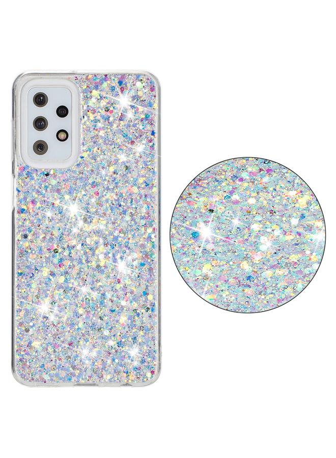 S-TOP Case For Samsung Galaxy A23 4G / A23 5G Transparent Frame Glitter Powder TPU Phone Case - Image 2