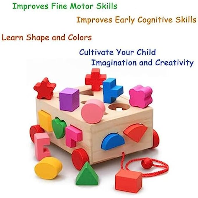 SHAPE SORTER TOY, BUILDING TOYS CHILDREN EDUCATIONAL BUILDING BLOCKS TOYS FOR BABIES EARLY EDUCATIONAL GAME TOY TODDLERS - Image 3