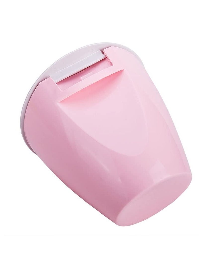 DUSALA Make Your Space More Tidy, Tidy and Sanitary 1.8l Desktop Trash Can, Small Portable Acrylic Garbage Can with Lid, Creative Home Office Countertop Waste Can Wastebasket Used in Bathroom, Bedroom, Home  - Image 2